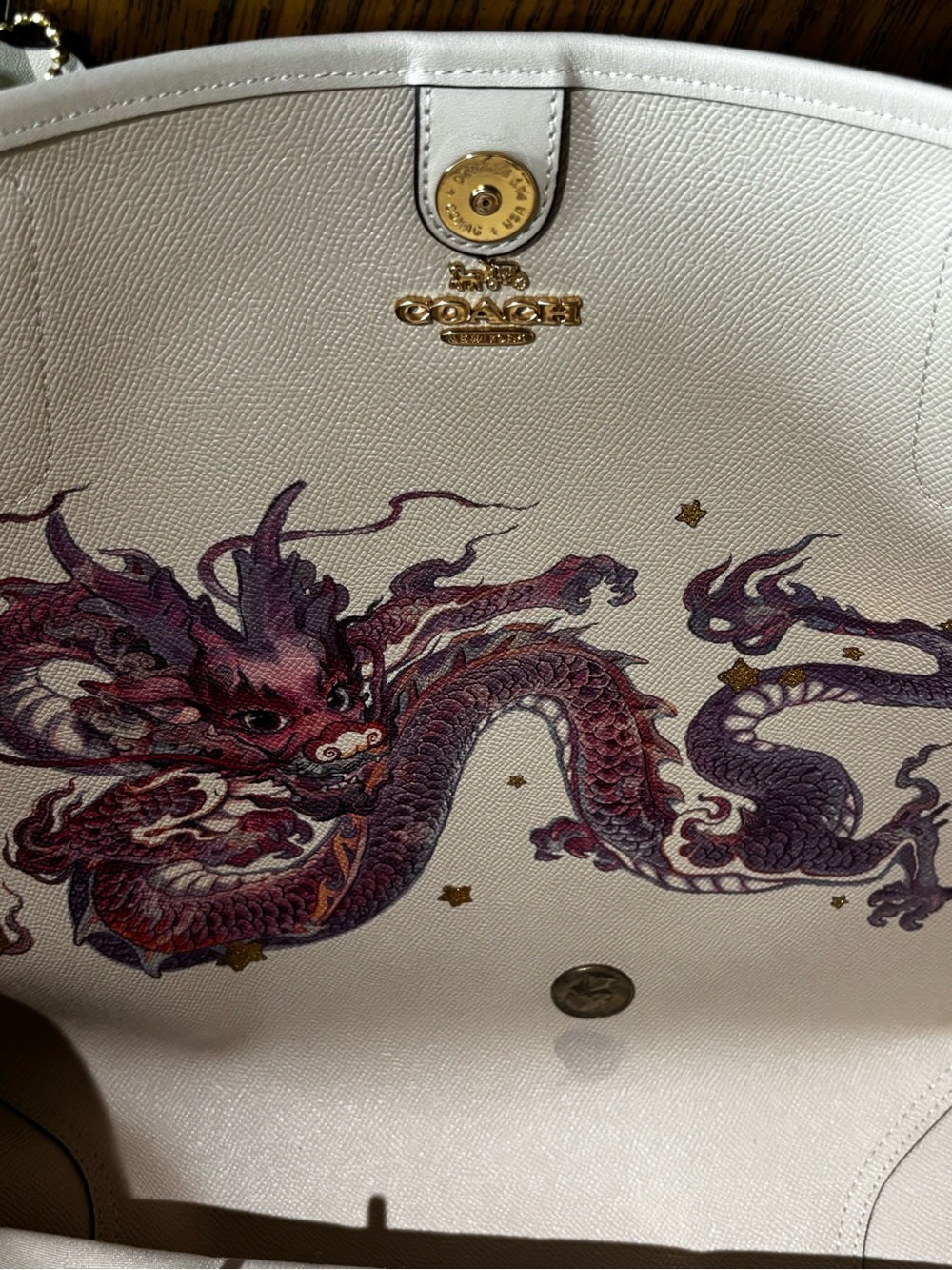 Coach New Year City Tote Bag With Dragon 2024 limited edition - Picture 2 of 13
